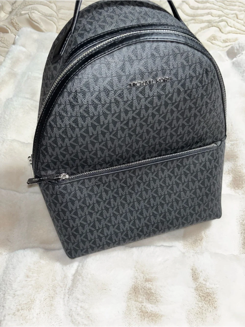 Michael Kors  Black Logo Backpack
